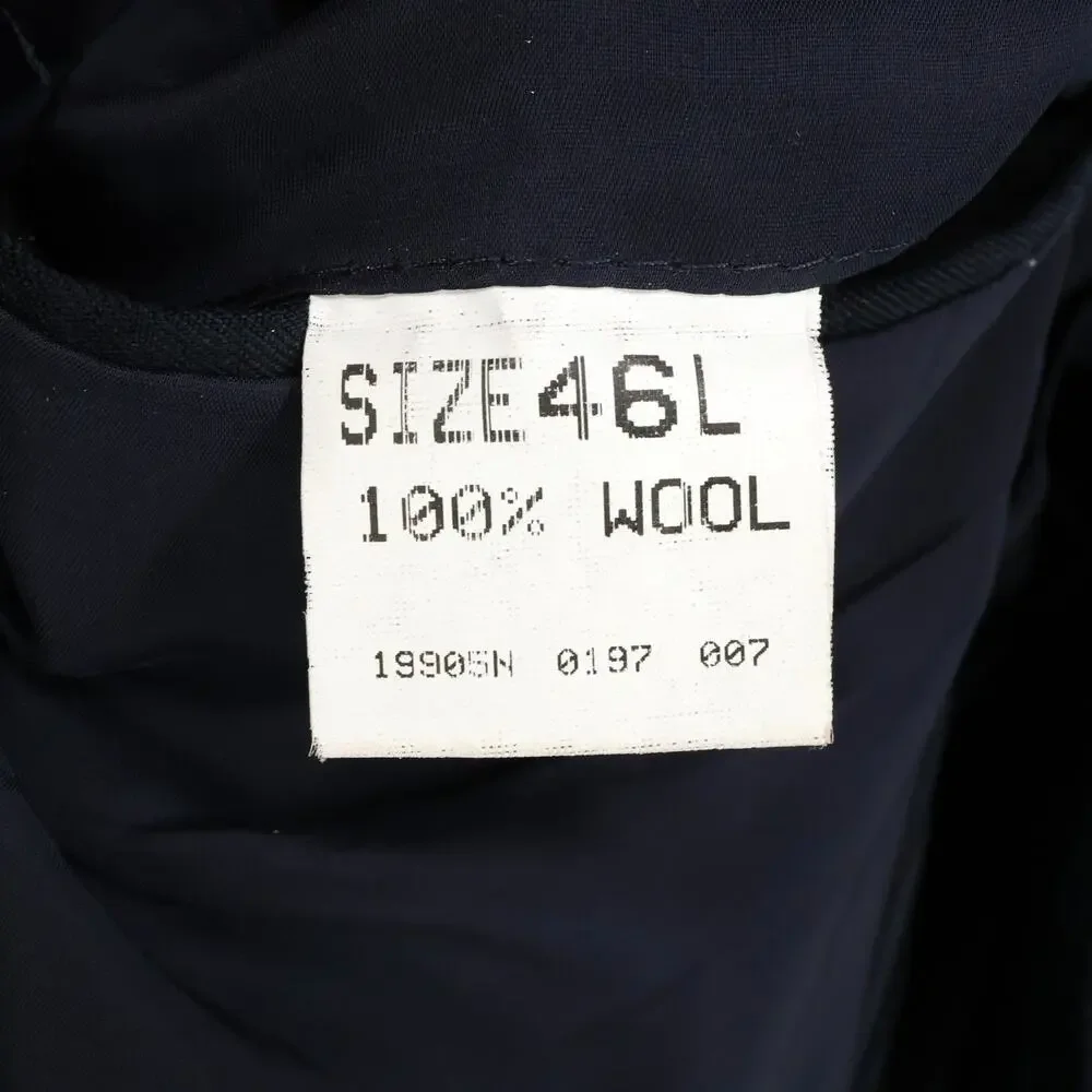 Jos A Bank Sport Coat Mens 46L Navy Blue Wool Jacket Lined Blazer Travelers Coll